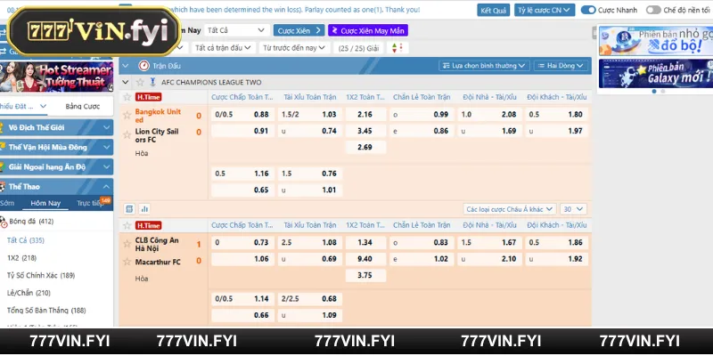 Các bộ môn nên trải nghiệm khi truy cập vào sảnh 
