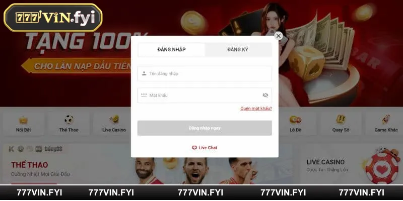 Hướng dẫn chi tiết cách “Đăng nhập 777VIN” đơn giản & an toàn