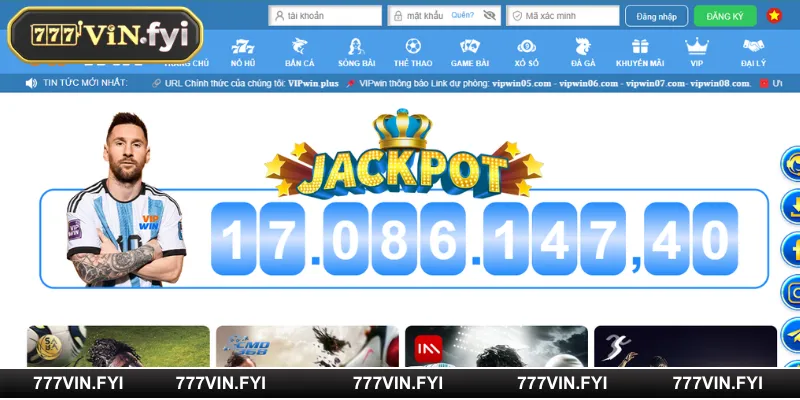 Thể thao 777VIN sảnh cược được ưa chuộng năm 2025 